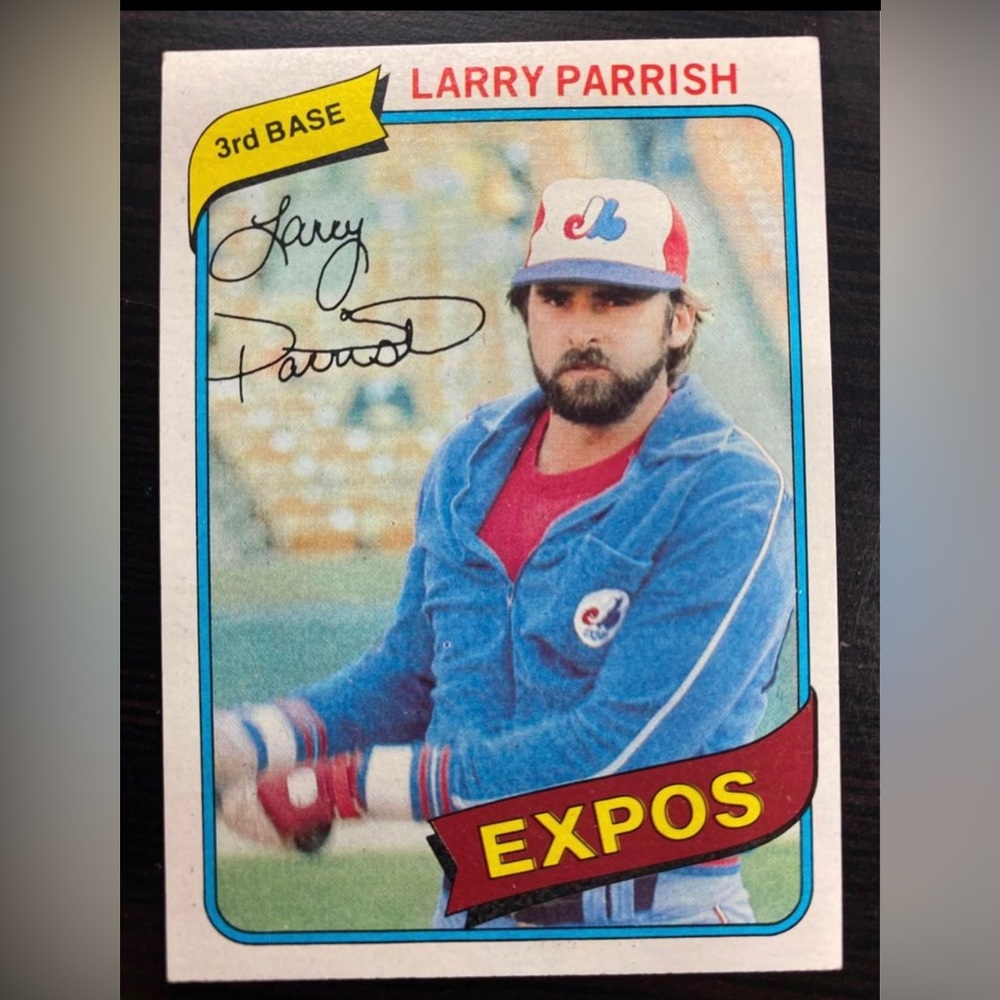 1980 Topps Larry Parrish #345 Montreal Expos